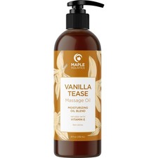Vanilla Sensual Massage Oil for Couples - Irresistible 8 Fl Oz Pack of 1 