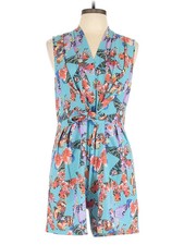 NWT Cynthia Rowley TJX Women Blue Romper 12