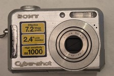 Sony Cyber Shot DSC S650 7.2mp silver color digital camera. Parts? Case included