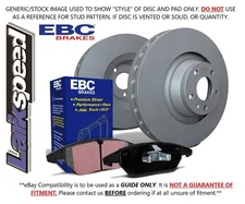 EBC Front & Rear Discs & Pads for Holden (Aus/NZ) Commodore (VX) 5.7 (2000 > 02)
