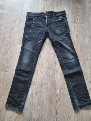 Dsquared2 Jeans Hose Trousors Denim D2 Dsq2 Dsquared Black Size 52 590 