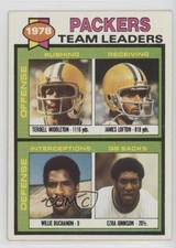 1979 Topps Team Leaders Terdell Middleton James Lofton Willie Buchanon HOF ic4