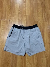 Ten Thousand Shorts Mens Medium Gray Liner Liner Interval Gym Training Running