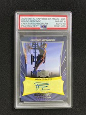 2025 Skybox Metal DC Universe Batman Creators Bruno Redondo PSA 8 Auto 10 TB18