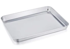 Stainless Steel Compact Toaster Oven Pan Tray Ovenware Professional Heavy Duty