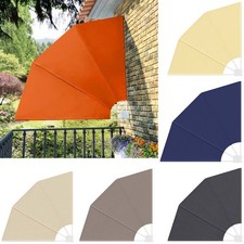 Balkonfächer Sichtschutz 140-240cm Windschutz Sonnenschutz Seitenmarkise 5 Farbe