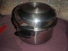 vtg.  Amway Queen 18/8 Stainless Multi-Ply Cookware 6 Qt? with Dome Lid/used — photo 6