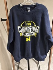 University of Michigan Wolverines 2022 Big Ten Champions crewneck sweatshirt XL