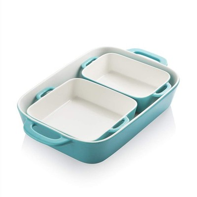 Sweejar Ceramic Bakeware Set, Rectangular Baking Dish for Cooking, Kitchen, C...