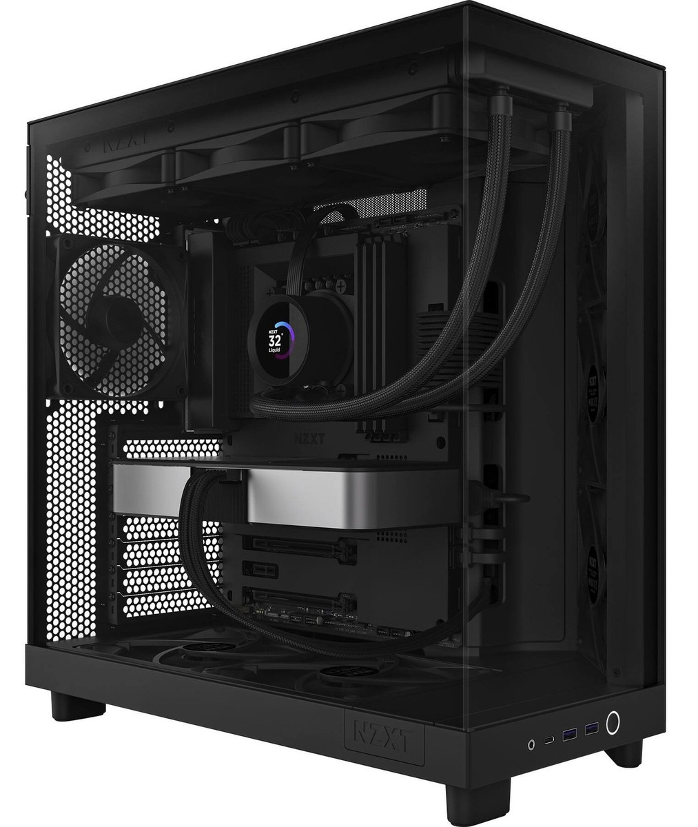 NZXT - H6 Flow ATX Mid-Tower PC Case with Dual Chamber - Black | eBay