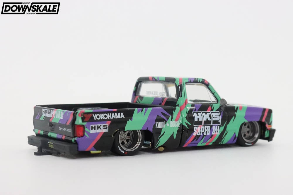 街道ハウス CHEVROLET SILVERADO KAIDO V1(チェイス) Mini GT x Kaido House Collab Chevrolet Silverado Kaido HKS