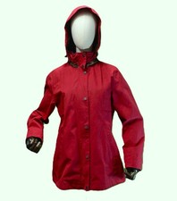 Pendleton Women's Rain Jacket Red Hooded Medium