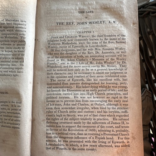 1831 Vintage The Life Of John Wesley Good Condition By Richard Watson - Picture 4 of 7