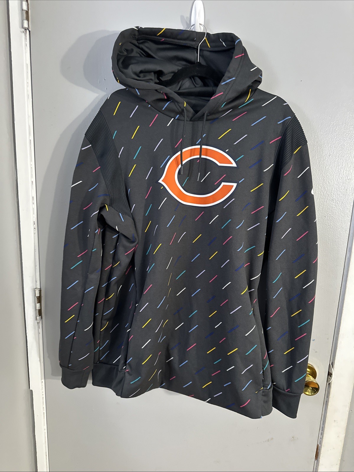 CHICAGO BEARS Nike 2021 Crucial Catch Sideline Performance Hoodie Men's XL