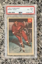 Benny Woit 1954-55 Parkhurst #38 PSA 6 Detroit Red wings