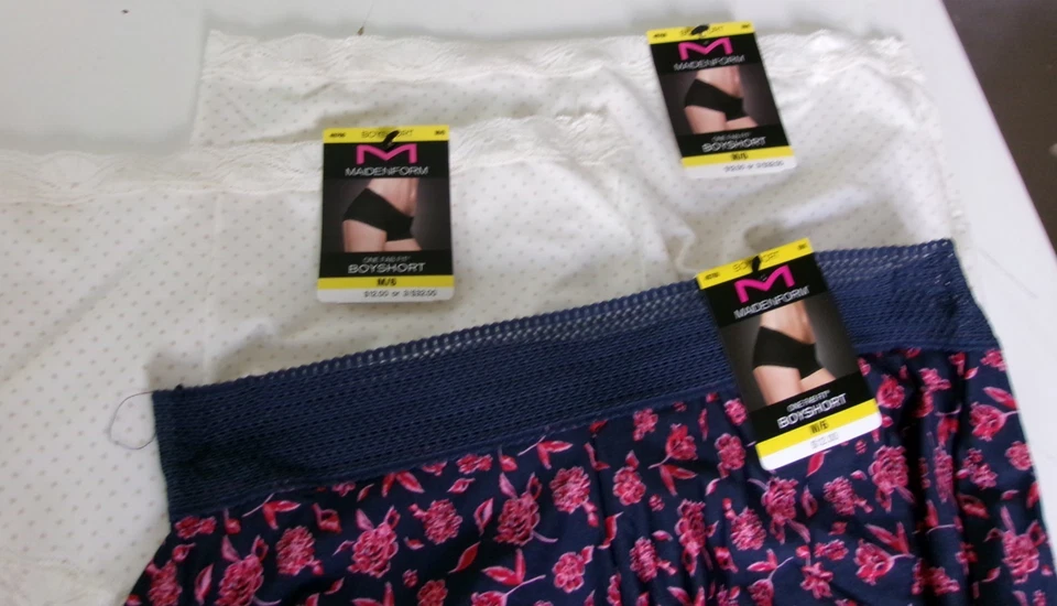 3 Maidenform 极佳合身蕾丝边男童短裤 6 码花卉印花/波点 — 第 2/2 张图片