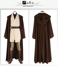 Star Wars Obi-Wan Kenobi Robe Tops Undershirt Pants w/Waistband Set Cos Costume
