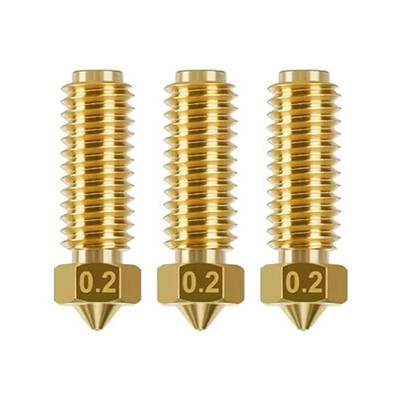 3x 0,2mm Düse Nozzle Anycubic Kobra S1 3 V2 Messing Fein Detail 3D Drucker