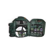 Picnic Wine And Cheese Ascot Green Insulated With Wine Pocket Backpack  for 4