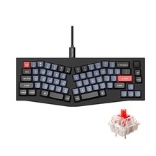KEYCHRON Q8 WIRED MECHANICAL KEYBOARD VERSION QMK/VIA GATERON RED SWITCH - BLACK