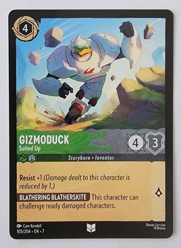 Gizmoduck - Suited Up 105/204 Archazia's Island Regular NM - Picture 1 of 2