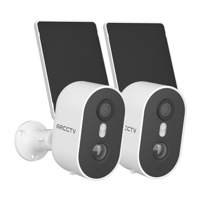 ARCCTV Solar Outdoor Wireless WiFi Security Camera 3MP Smart Home Garden 2PACK