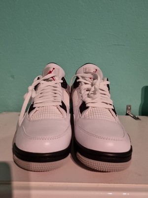 Nike Air Jordan 4 Retro White Cement Größe EU44 US10 UK9 Ungetragen Neu