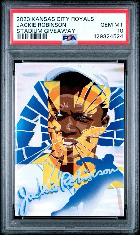 2023 Kansas City Royals Jackie Robinson Day Stadium Giveaway PSA 10 GEM MT HOF