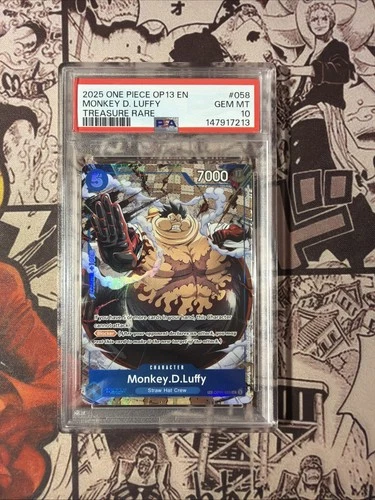 PSA 10 Monkey.D.Luffy - OP11-058 (TR) OP11-058 Carrying On His Will Foil