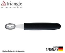 Triangle, Solingen, Germany. Melon Baller Oval Stainless Steel. Garnish Tools