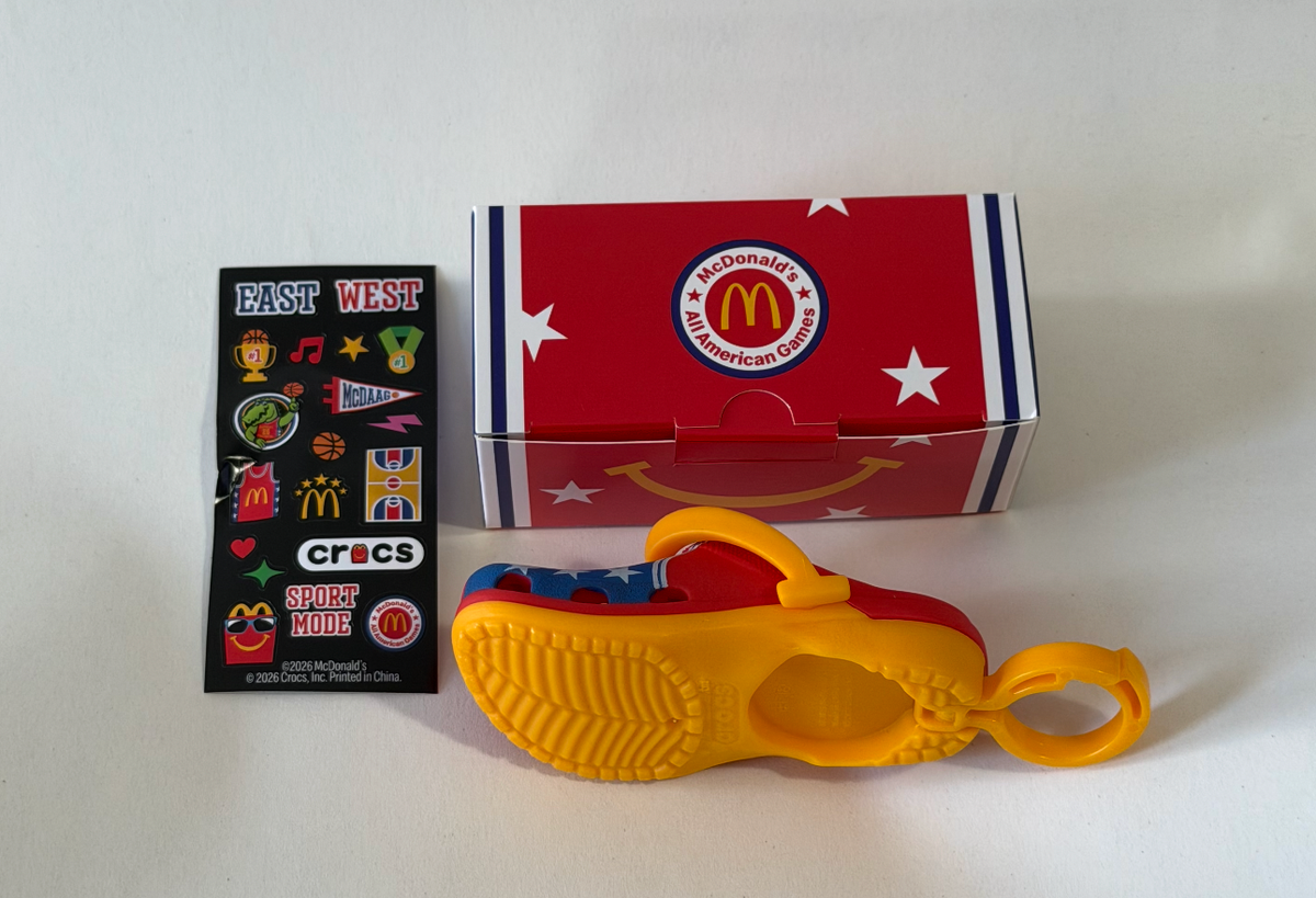 2026 McDonald's x All American Game x Crocs Happy Meal Toys Set or