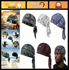 Cooling Headscarf Cap - Breathable Bandana Beanie, Sweat-Wicking, Elastic Fit fo