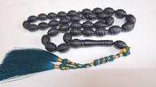 Amber Prayer Beads Amber Rosary 33 carvings amber beads 72g