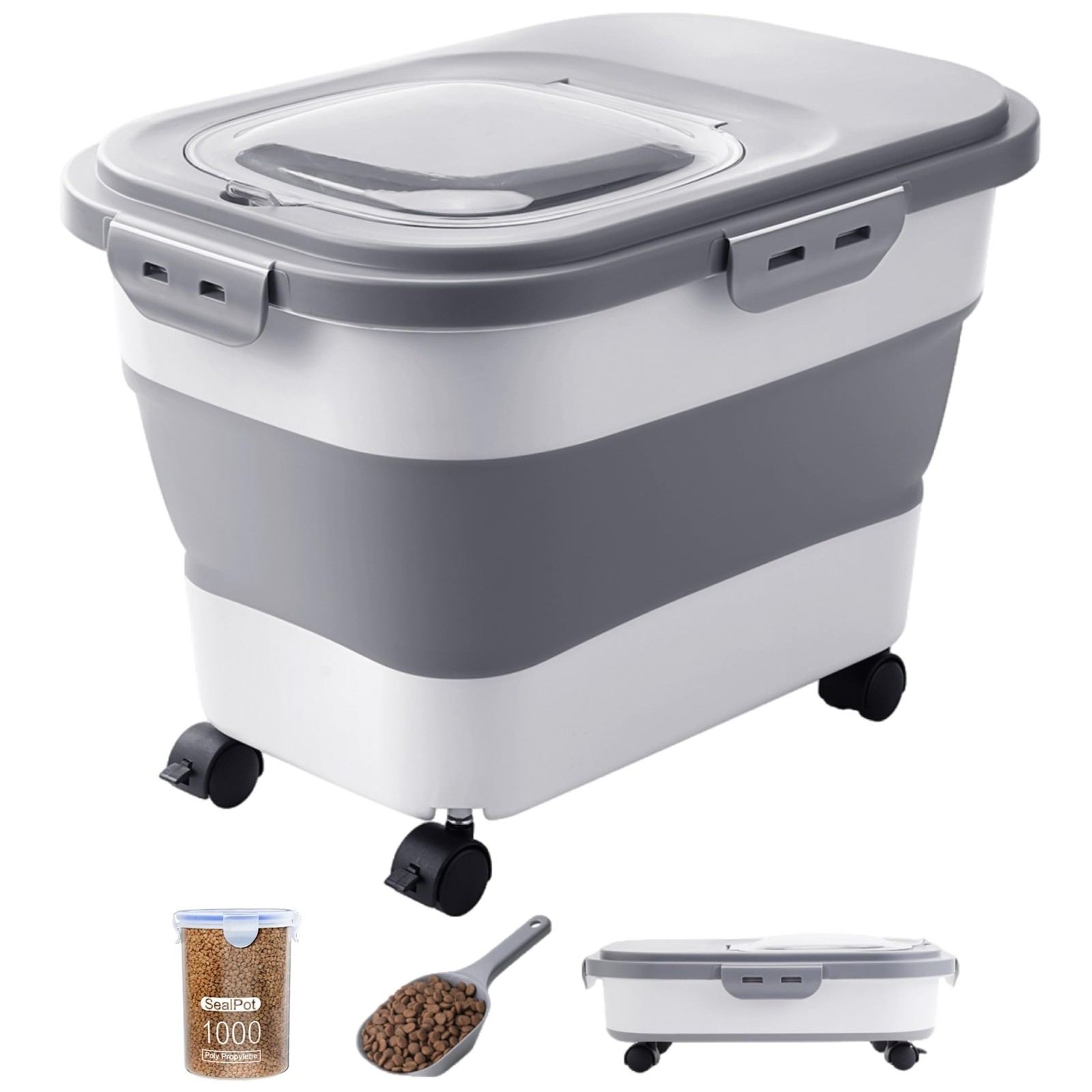 Storage Container - Collapsible Large, Grey