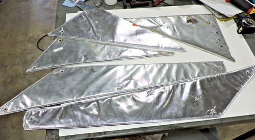 Flexible heatshields w/ eyelits Assorted sizes  NICE NASCAR