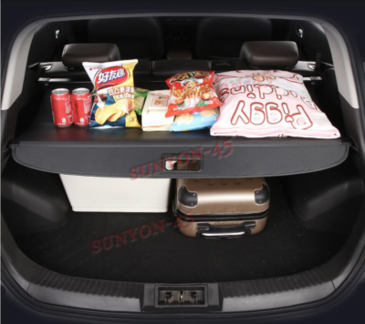 Black Cargo Cover Security Shade – Fits 2011-2019 Ford Explorer – Retractable Trunk Shield