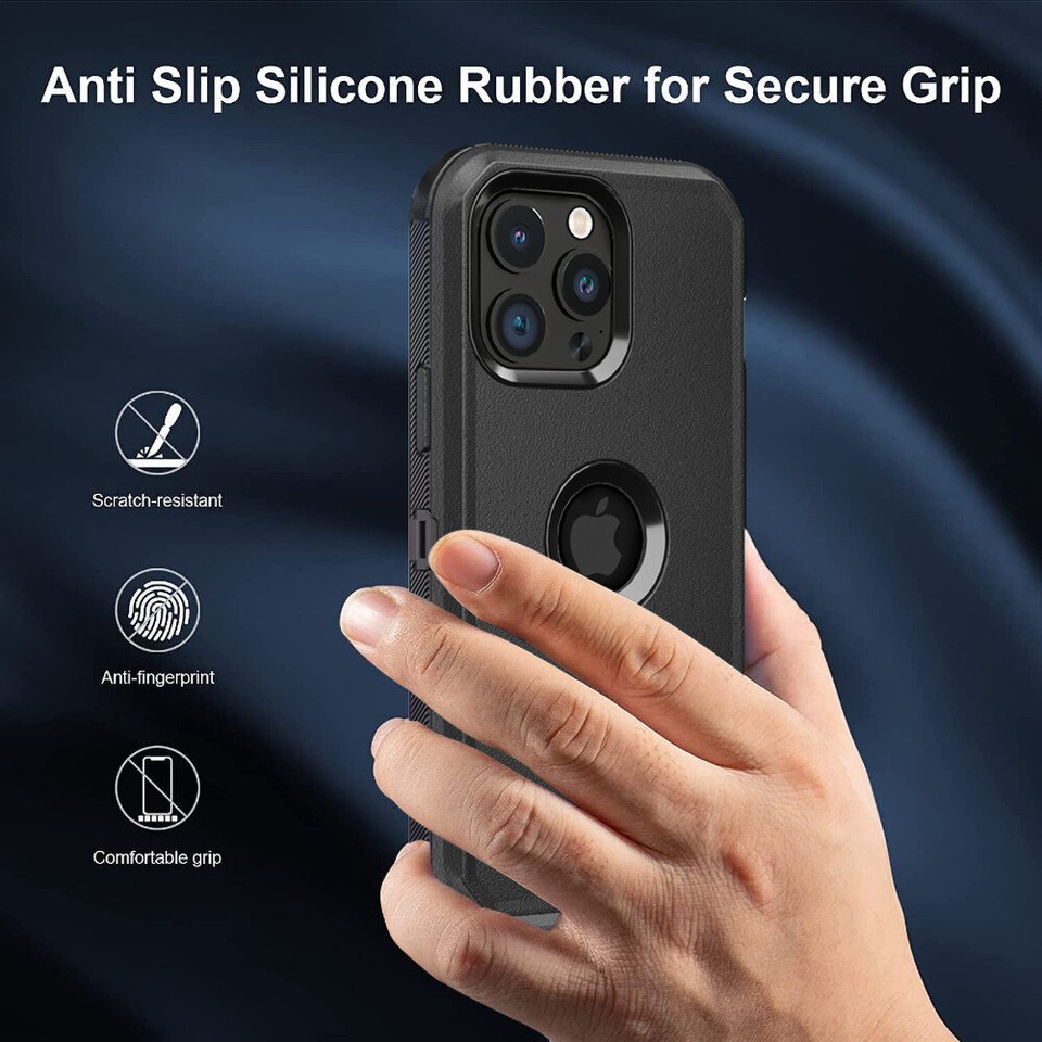 For iPhone 16 Pro Max 15 14 13 12 11 XR Phone Case Heavy Duty ...