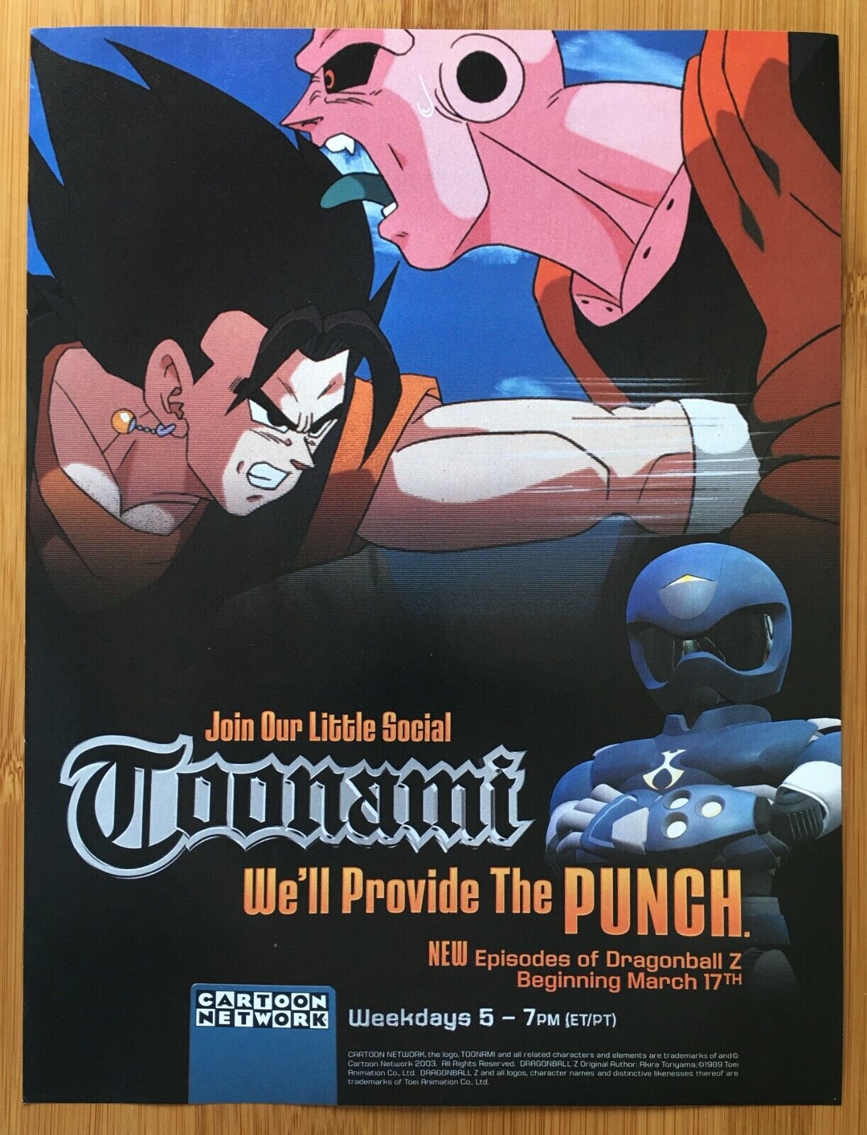 2003 TOONAMI Dragon Ball Z Print Ad/Poster Official Promo Art Thundercats  Gundam | eBay