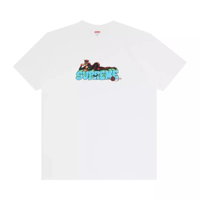 Tee shirt blanc Supreme Catwoman taille XXL