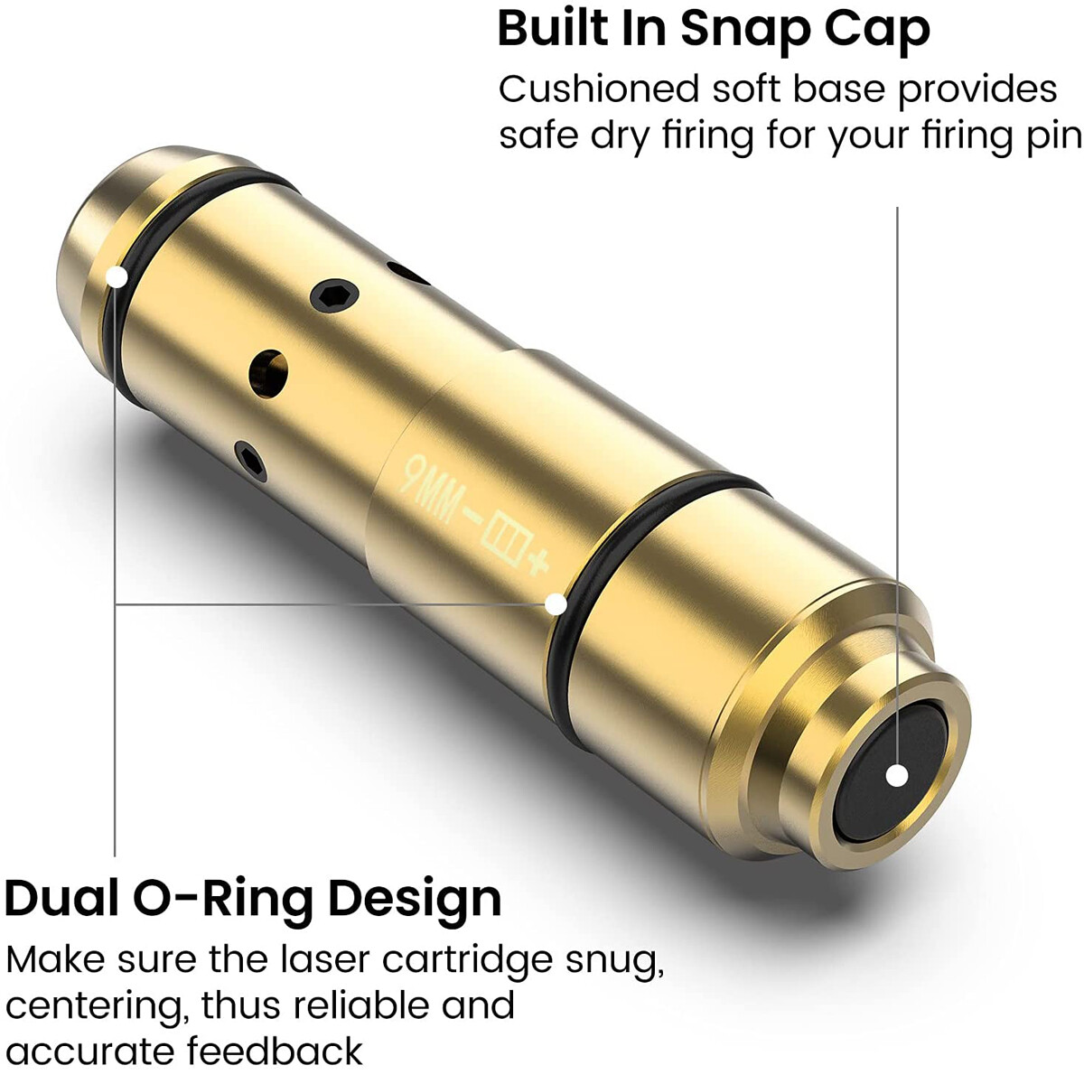 9mm Training Red Laser Bore Sighter For Dry Fire Training Rifle