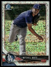 Mitchell White #BDC-97 2018 Bowman Draft Chrome Sparkles Refractor Dodgers