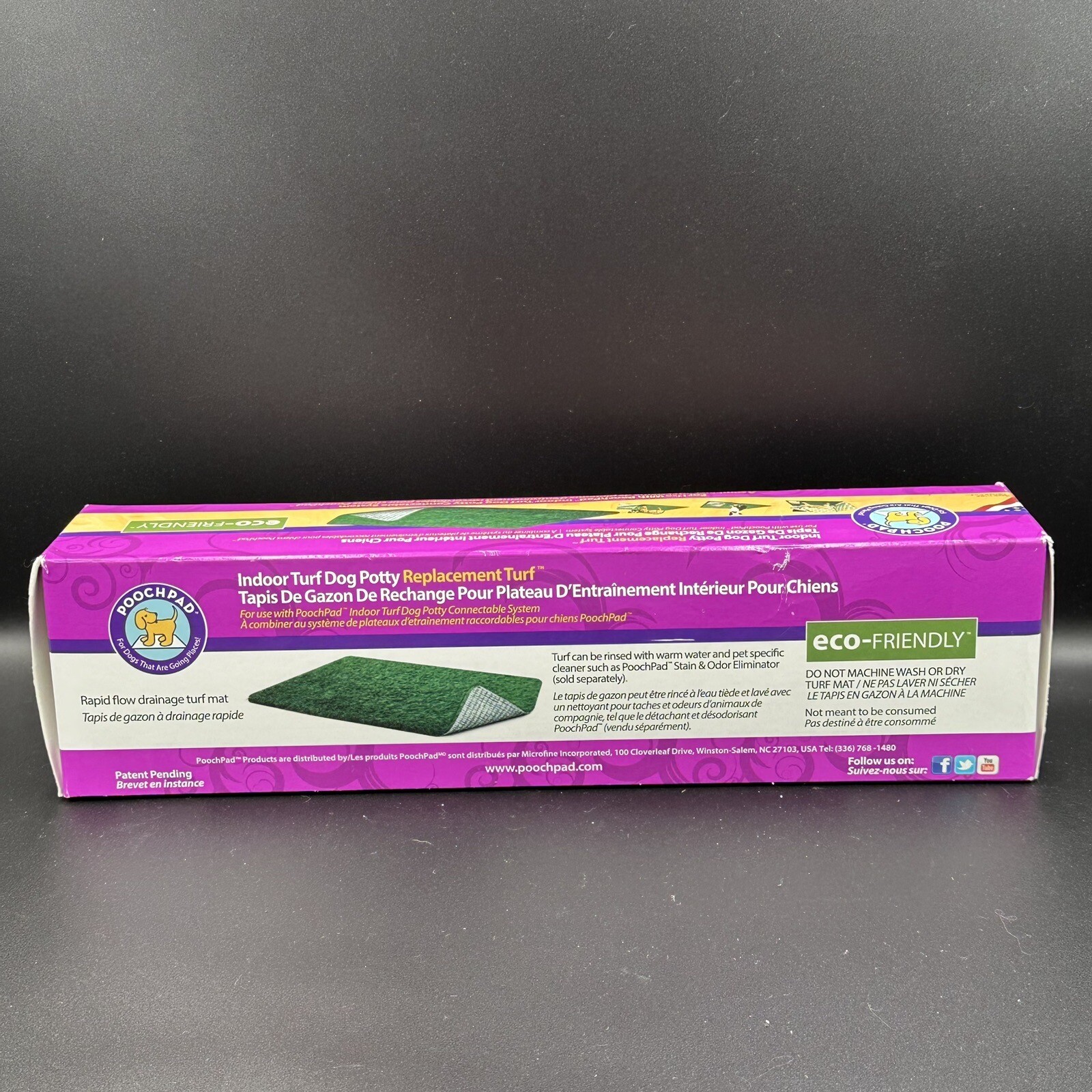 PoochPads Indoor Dog Potty Replacement Grass Connectable 23”x 15” IPG