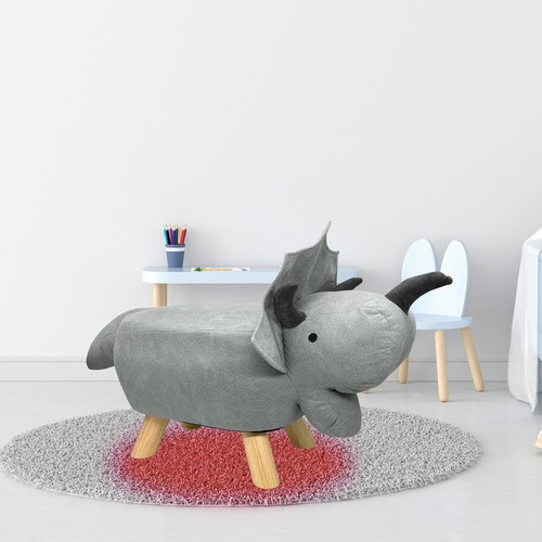Sound Critter 16-in. Kids Plush Animal Stool, Bluetooth, Nightlight - Picture 12 of 15