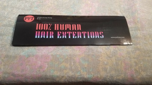 Pretty Young Thing 18" 100% Human Hair Extensions Red Brown - Picture 6 of 7