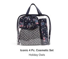 vera bradley travel cosmetic set