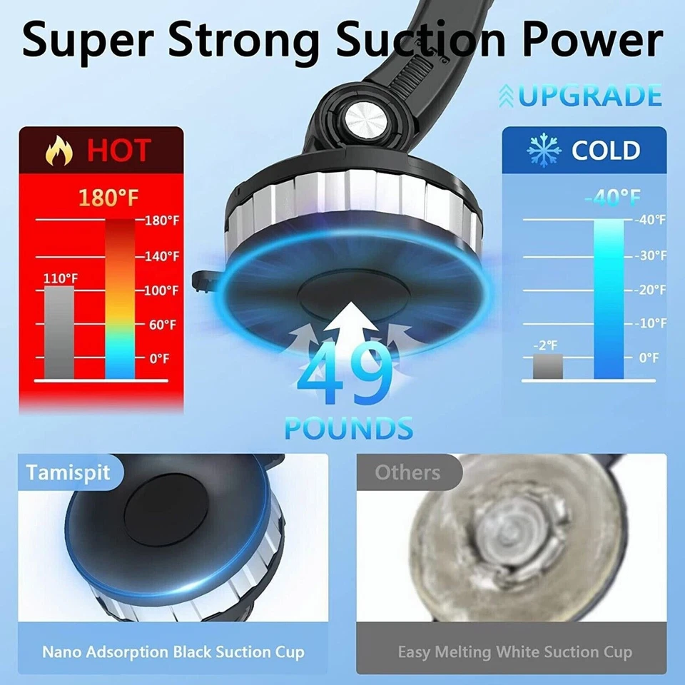 Universal Car Truck Mount Phone Holder Stand Dashboard/Windshield For Cell Phone - Image 3 of 4