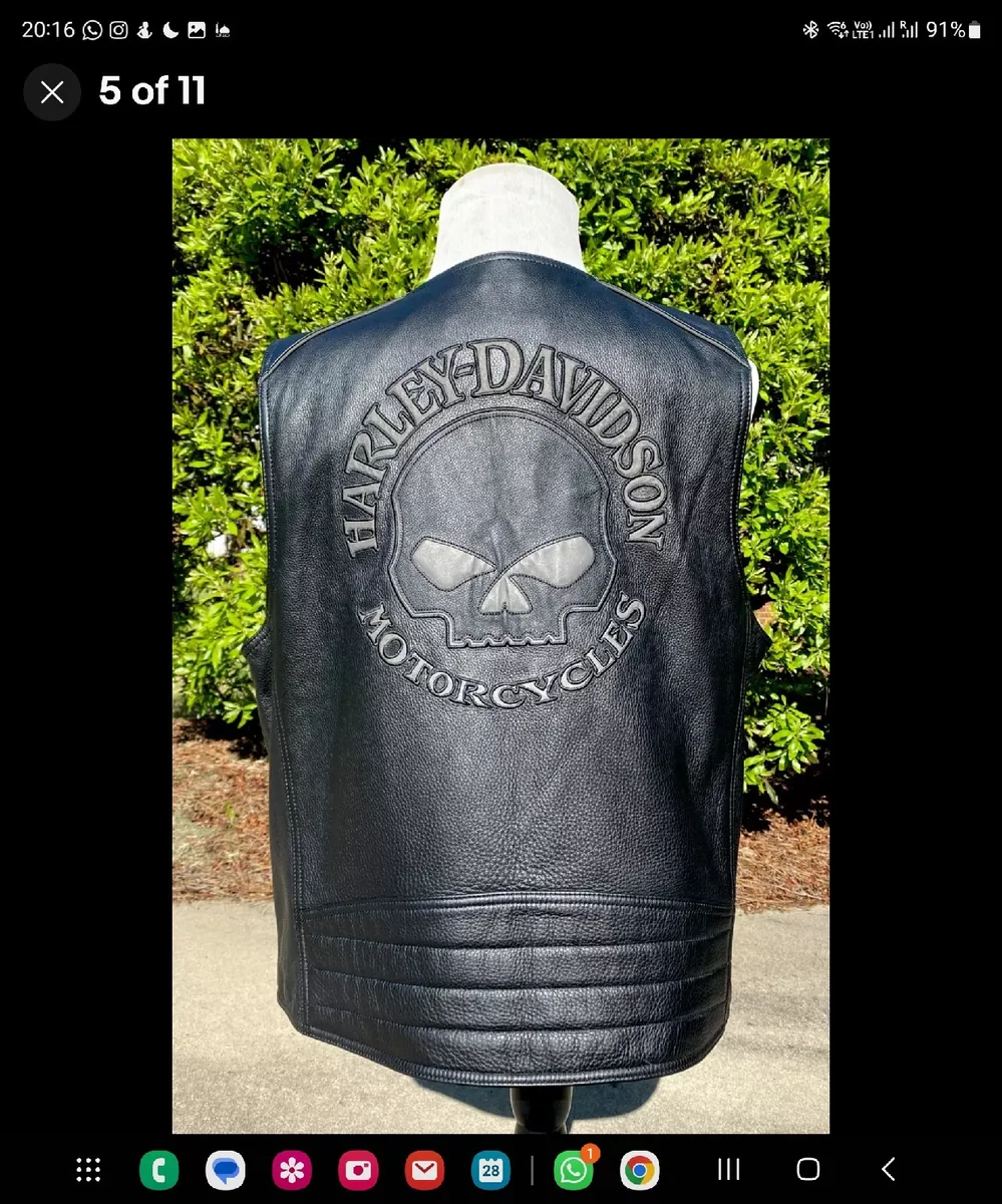 Harley davidson shop skull vest