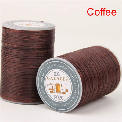 0.8Mm 90M Waxed Thread Repair Cord String DIY Handmade Sewing Leather Wax Stitch