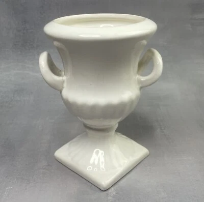 DELFTS WIT Holland Petit cache pot fleur / jardinière en faïence forme médicis - Photo 1/4