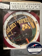 SunTime Minnesota Gophers - Football Helmet Wall Clock NEW!